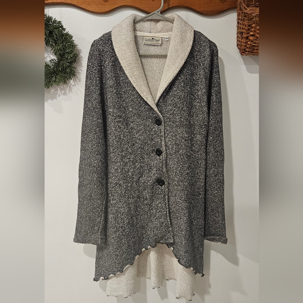 Goddess Gear Shawl Collar Knit Jacket